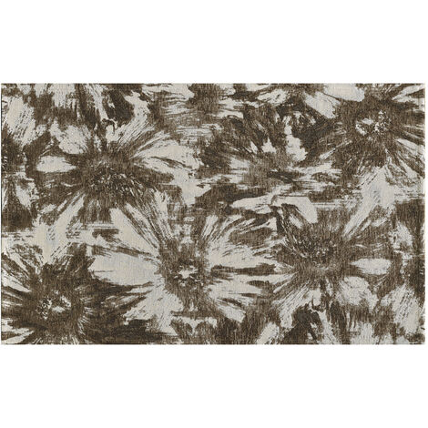 Tappeto Salotto Velour Antiscivolo Dis Fior Di Loto Colore Fango Suardi, misura200x280coloreFango