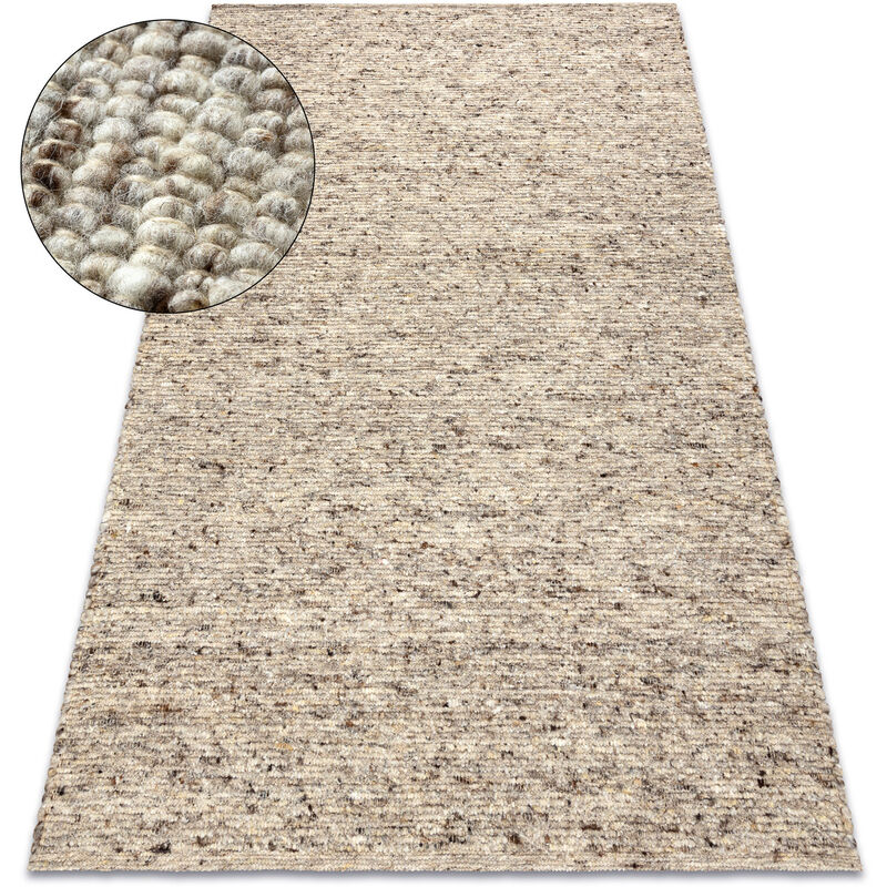 Image of Tappeto sand, beige nepal 2100 - lana, double face, naturale beige 200x300 cm