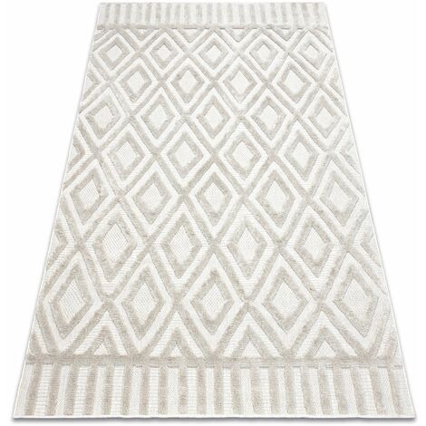 Tappeto SANTO SIZAL 58377 diamanti, géométrique, zigzag beige beige 180x270 cm