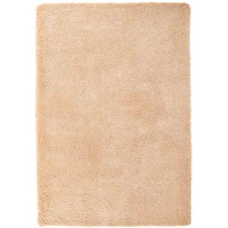Tappeto Shaggy a Pelo Lungo NAVARRA Beige 200x290 cm poliestere vidaXL