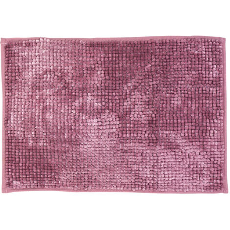 Tappeto Shaggy Bagno E Cucina Retro Antiscivolo In Microfibra Perla Rosa Antico, misura60x120coloreRosa