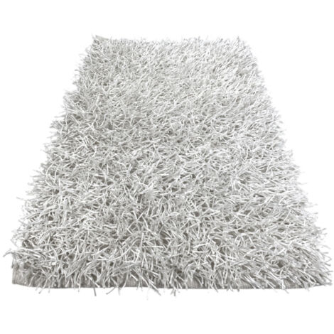 TAPPETO SHAGGY BIANCO MODERNO tutte le misure Cm. 100x150