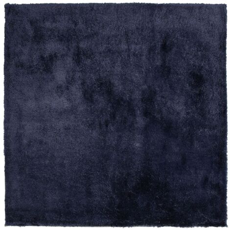 Tappeto shaggy blu scuro 200 x 200 cm Evren