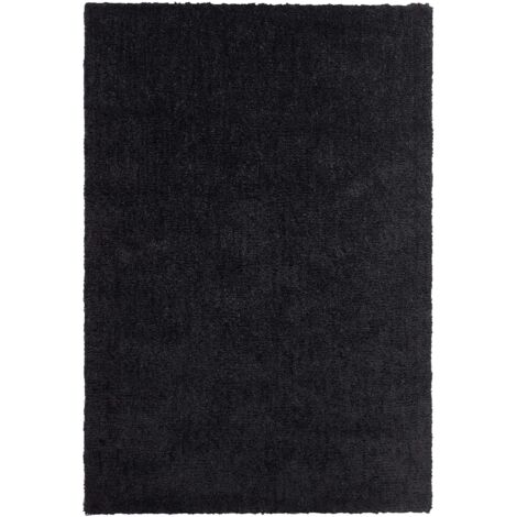 Tappeto shaggy nero 140 x 200 cm Demre