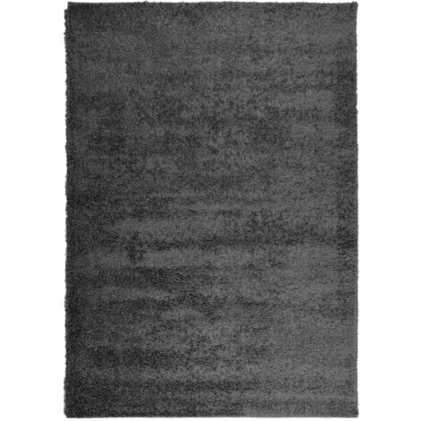 Tappeto Shaggy PAMPLONA Pelo Lungo Moderno Antracite 120x170cm vidaXL
