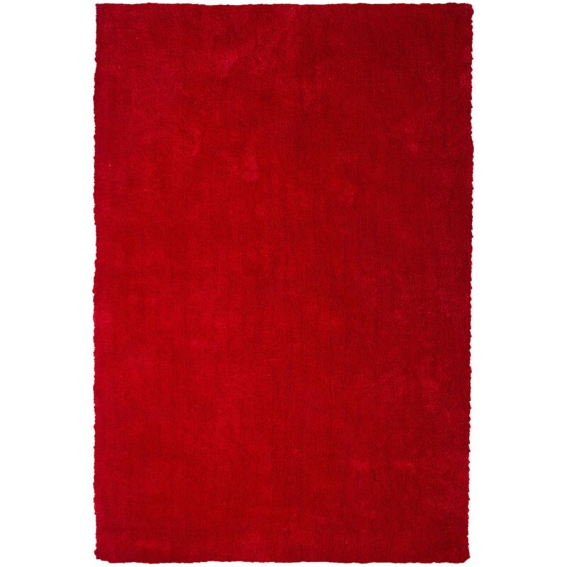 Tappeto shaggy rosso 140 x 200 cm Demre