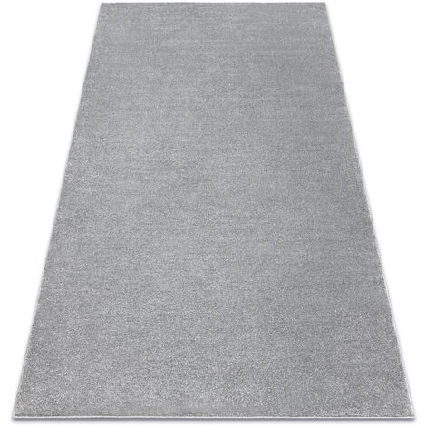 Tappeto SOFTY un colore grigio grey 140x190 cm