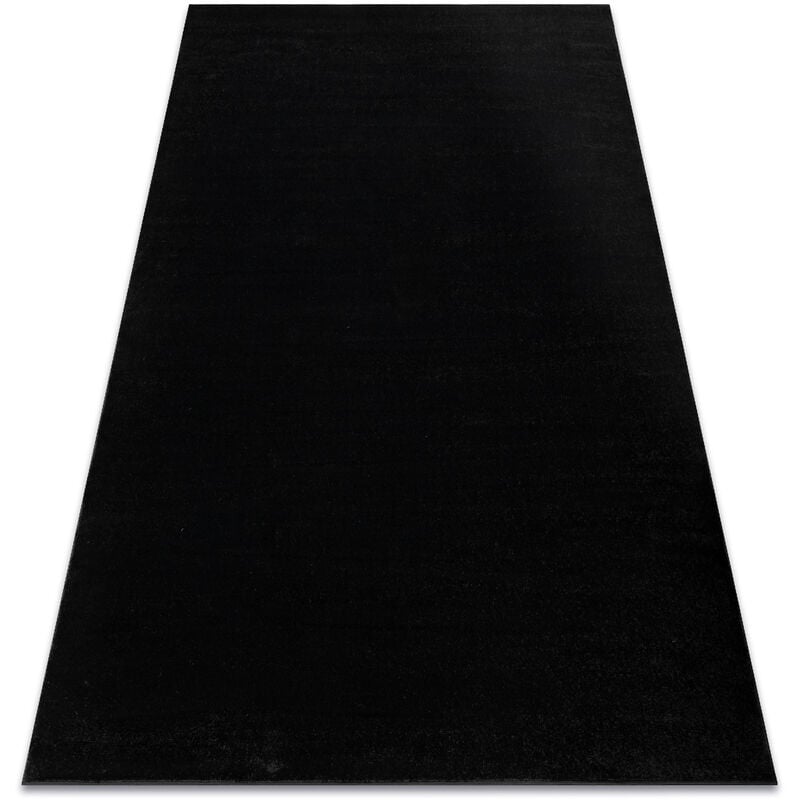 Tappeto SOFTY un colore nero black 60x100 cm