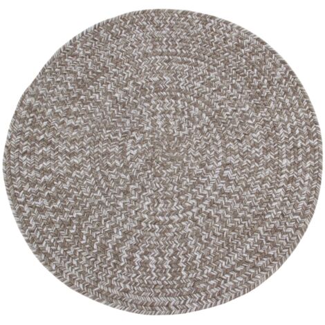 tappeto "solid" rotondo beige, ø 120 cm
