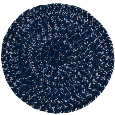 tappeto "solid" rotondo blu, ø 120 cm