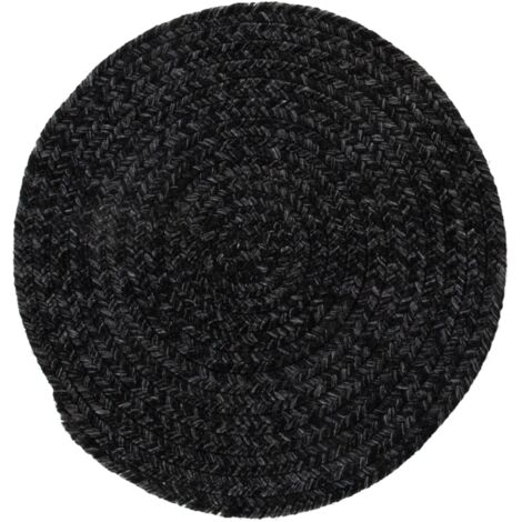 tappeto "solid" rotondo grigio scuro, ø 120 cm