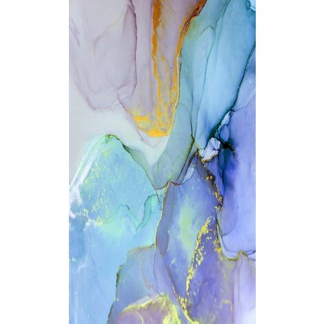 Tappeto Stampato Wash 1 - Astratto - Arredo - Antiscivolo - da Soggiorno, Salotto, Camera - Multicolore in Poliestere, Cotone, 60 x 100 cm