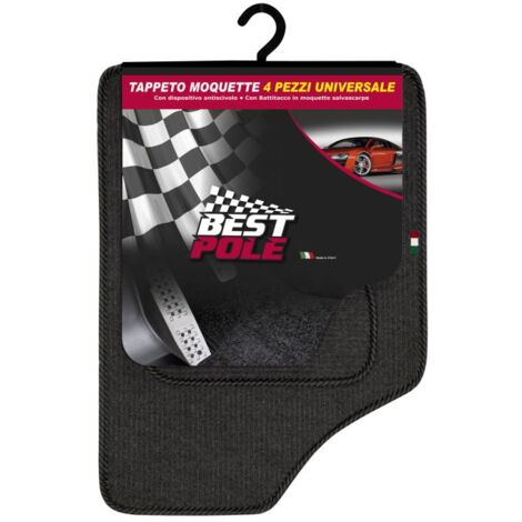 Tappeto tappetino set 4 pezzi auto moquette best pole - rhutten