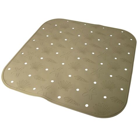 Tappeto tappetino ventose antiscivolo per bagno da piatto doccia beige prodotto interamente in ITALIA CON PLASTICA PROFUMATA