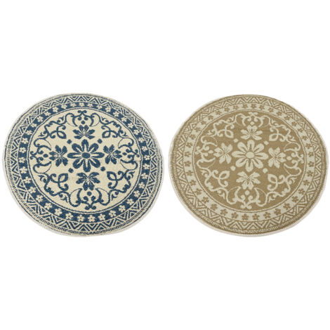 TAPPETO TONDO DECO FLOREALE D150CM IN POLIPROPILENE MODELLO ASSORTITO