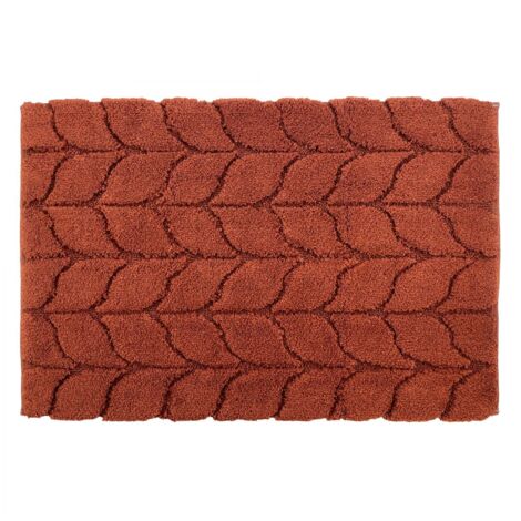 TAPPETO TRECCIA 60X90CM TERRACOTTA IN COTONE