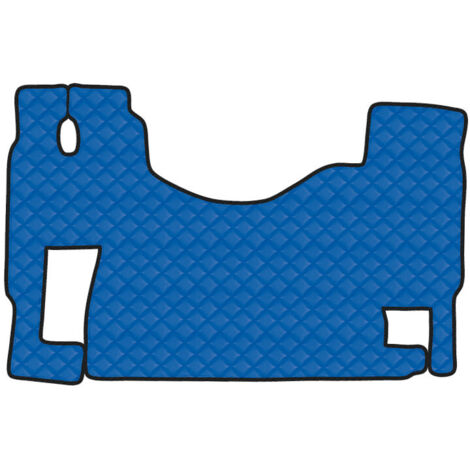 Tappeto unico in Skeentex - Blu - compatibile per Mercedes Actros MP2 (04/0312/08) no tunnel, sedile fisso - Mercedes Actros MP3 (06/0812/13) no tunnel, sedile fisso