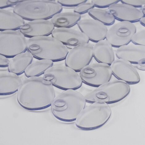 TAPPETO VASCA SASSOLINI CM.35X70 TRASPARENTE