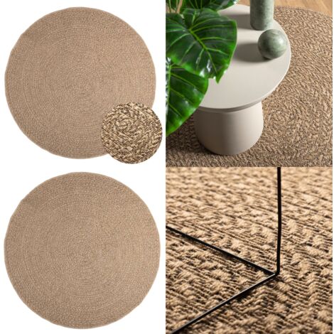 Tappeto ZIZUR 160 cm Aspetto Iuta per Interni ed Esterni - Tappeto da esterno - Tappeto in PP