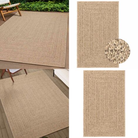 Tappeto ZIZUR 240x340 cm Aspetto Iuta per Interni ed Esterni - Tappeto da terrazza - Tappeto da balcone