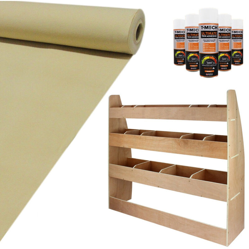 Camper Van Lining Carpet 11m2 Wheat 4 Way Super Stretch & vw