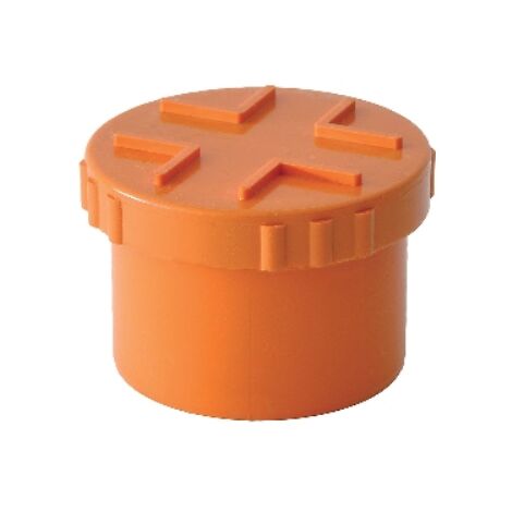 TAPPI A VITE IN PVC ROSSO Diam. 200