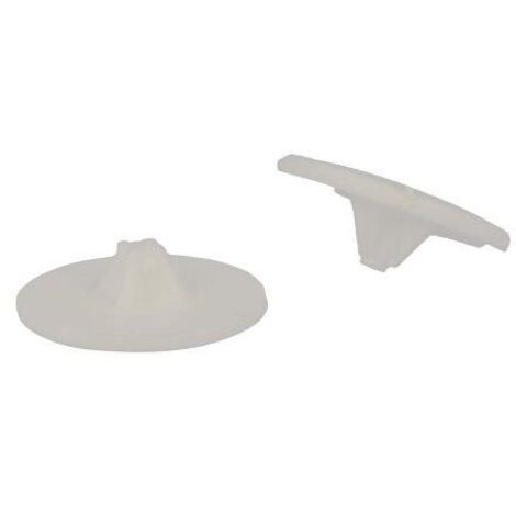 Tappi coprivite n plastica bianca per viti a croce PH e PZ - 20 pz