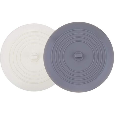 Tappi per vasca (2 pezzi), larghi 15 cm, tappi di scarico in silicone, ventosa piatta, accessori per cucina e bagno