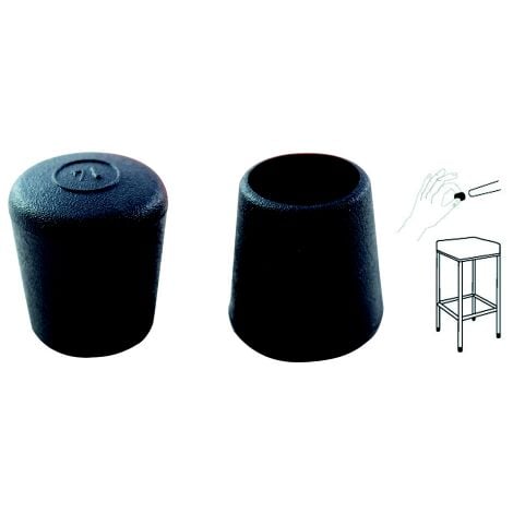 Gorgecraft 24 pz tappi per gambe di sedie neri antirumore in gomma per sedie  gambe protezioni