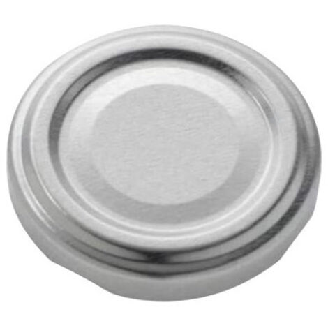 Tappi twist-off argento Ø38 mm – Confezione 100 pezzi – Per conserve e marmellate