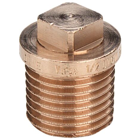 Tappo ø3/4"M per chiave quadrata, bronzo, filettatura R 320089