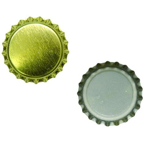 Tappo A Corona Oro ø 26,5 mm - Busta da 100 pz - Conf. 80 buste - 80 bs