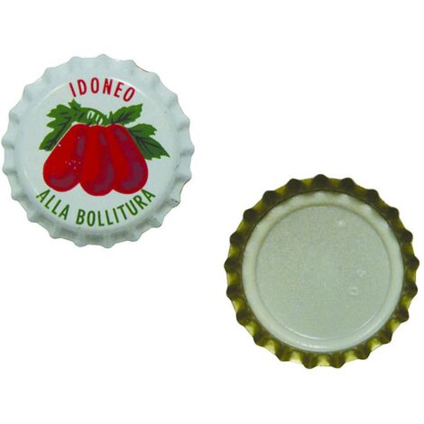 Tappo A Corona Pomodoro ø 26,5 mm - Confezione 100 pz - 80 bs