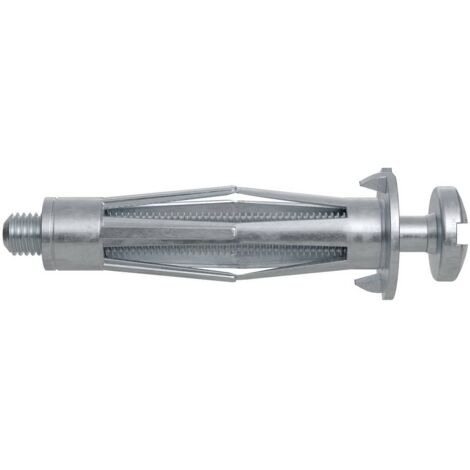 Tappo a muro in metallo HM 5X37 con vite M 5x40, 4 pezzi