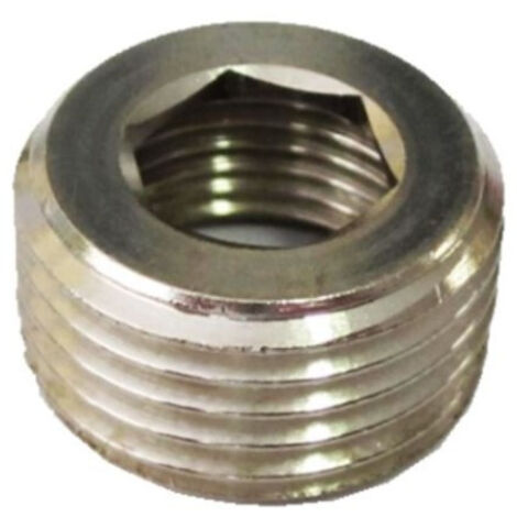 TAPPO A SCOMPARSA IN OTTONE NICKELATO 1/8" 1/4" 3/8" 1/2"  1/8"