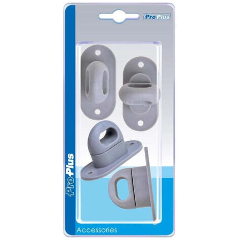 Tappo a vite per occhiello ovale in plastica 4 pezzi in blister