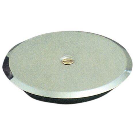 tappo ad espansione per cassette piastra in acciaio inox   mm 120 a 1 vite