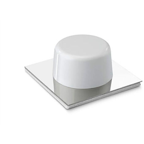 Tappo adesivo cromato bianco Blister 2 unità INOFIX
