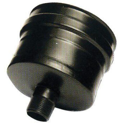 TAPPO ANTICONDENSA APERTO Ø12CM STUFA PELLET ACCIAIO INOX NERO