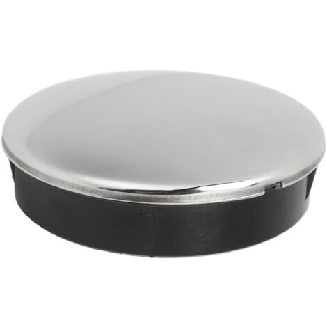 Tappo centrale per volante di barca da 2,5 pollici/6,35 cm, in acciaio inossidabile 316, con clip in ABS per yacht.