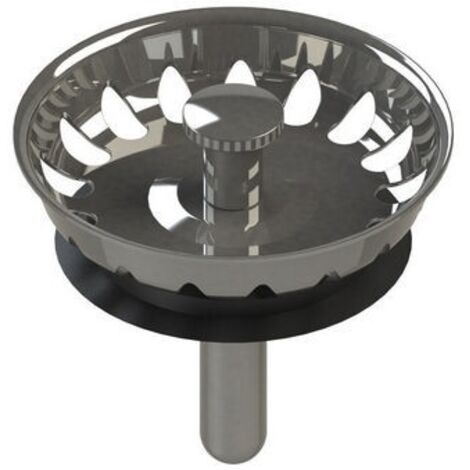 TAPPO CESTELLINO INOX DM 52 MOD. LUX PER PILETTA -
