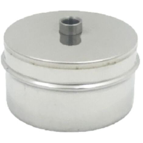 TAPPO CHIUSURA IN ACCIAIO MASCHIO CON SPURGO Diam. 140 DK
