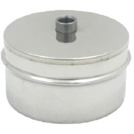 TAPPO CHIUSURA IN ACCIAIO MASCHIO CON SPURGO Diam. 80