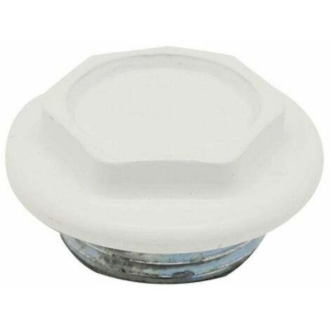 TAPPO CIECO DX / SX  ZINCATO VERNICIATO PER RADIATORI FL 56 1&quot1/4 Sx Bianco