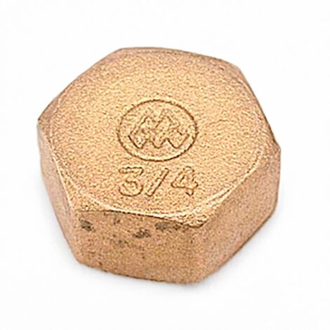 Tappo cieco h 3/4" ottone
