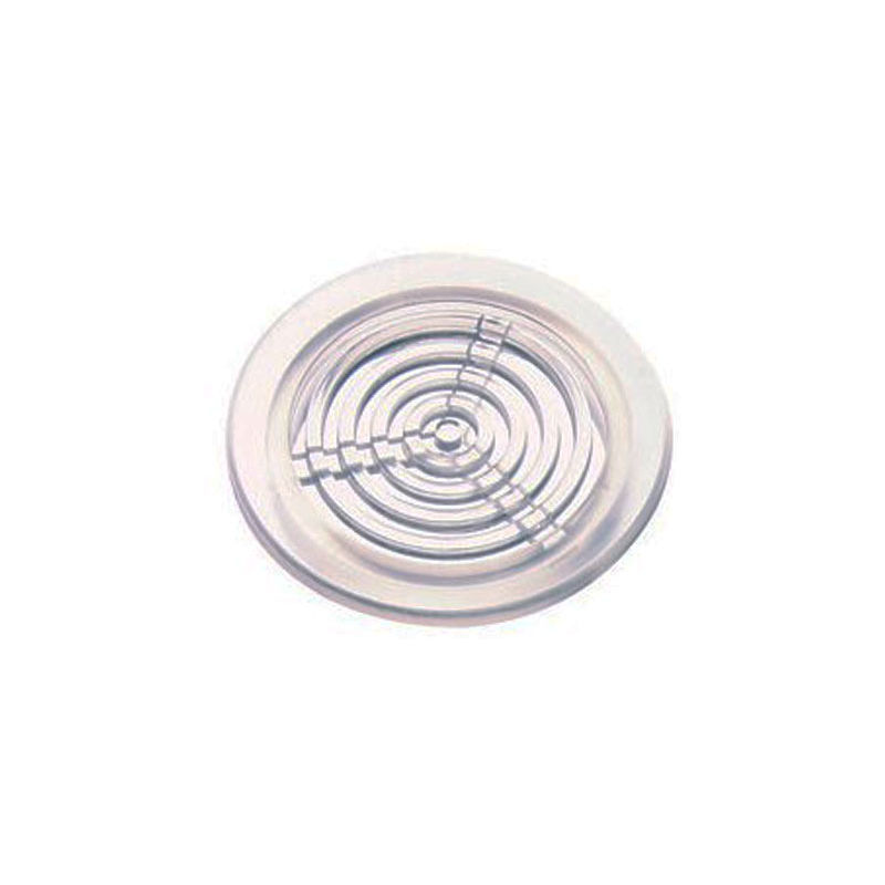 Image of Tappo Circolare Grigliato Trasparente per la Protezione degli Sarichi - Diametro 40mm