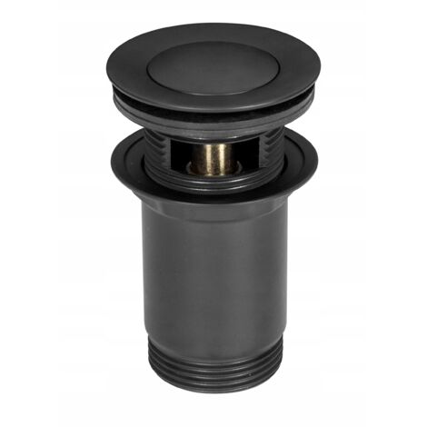 TAPPO CLICK-CLACK NERO PICCOLO CON TROPPOPIENO DA 1 1/4