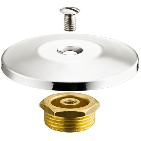 Tappo copriforo con rosone in ottone cromato - Misura 3/8" D.54,5 mm 06700300CR