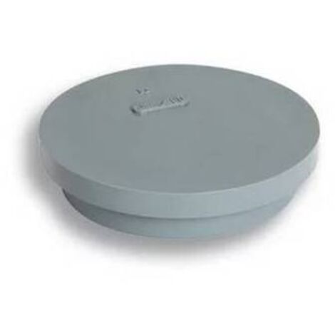 TAPPO DI CHIUSURA IN PVC GRIGIO Misura: D. 50 - H.20 mm