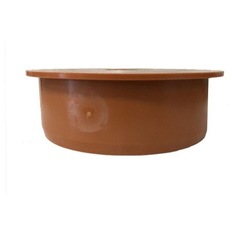 TAPPO DI CHIUSURA INNESTO IN PVC RAL 8023 - ø100   RAL 8023